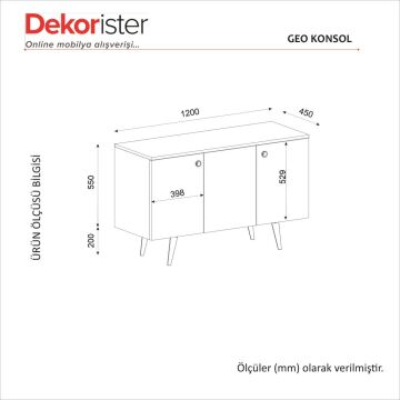 Geo Konsol Beyaz - Sepet