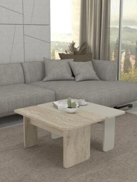 Sevilla Orta Sehpa Kumtaşı - Traverten