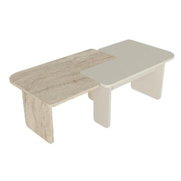 Sevilla Orta Sehpa Kumtaşı - Traverten