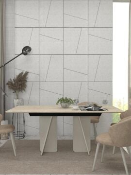 Sevilla Yemek Masası Kumtaşı - Traverten 180cm