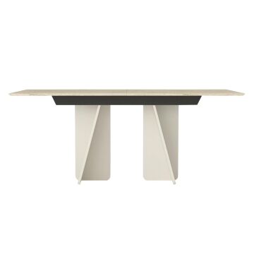 Dekorister Sevilla Yemek Masası Kumtaşı - Traverten 180cm