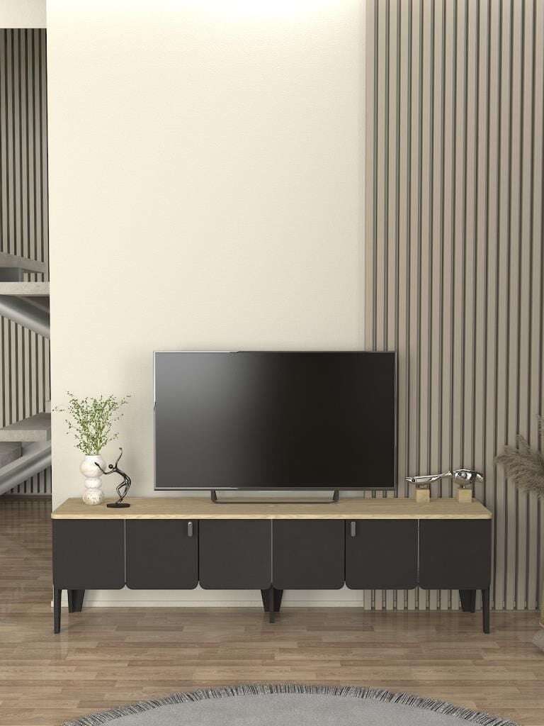 Pedro Tv Sehpası Antrasit - Rota 180cm