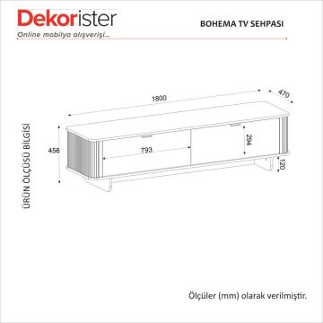 Bohema Tv Sehpası Aytaşı - Sepet 180cm