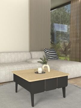 Pedro Orta Sehpa Antrasit - Rota