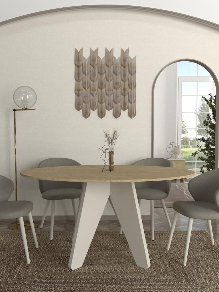 Rebel Yemek Masası Rota - Kumtaşı 150cm