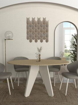 Rebel Yemek Masası Rota - Kumtaşı 150cm