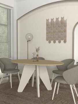 Rebel Yemek Masası Rota - Kumtaşı 150cm