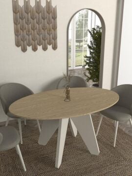 Rebel Yemek Masası Rota - Kumtaşı 150cm