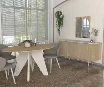 Rebel Yemek Masası Rota - Kumtaşı 150cm