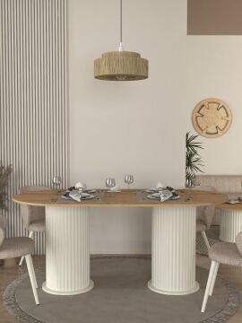 Bohema Yemek Masası Aytaşı - Sepet 180cm