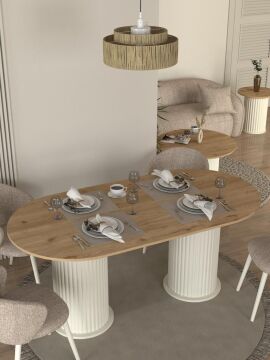 Bohema Yemek Masası Aytaşı - Sepet 180cm