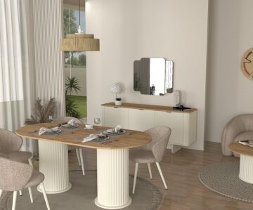 Bohema Yemek Masası Aytaşı - Sepet 180cm