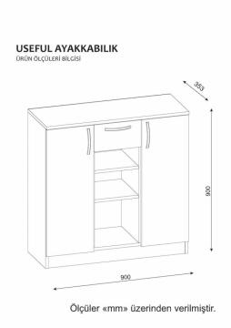 Dekorister Useful Ayakkabılık Beyaz-Cordoba