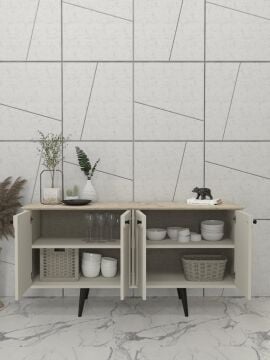 Sevilla Konsol Kumtaşı - Traverten 150cm