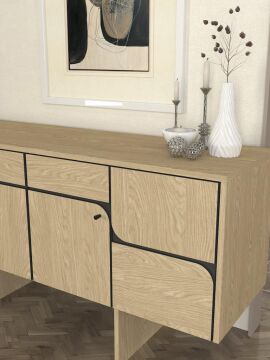 Lava Konsol Rota - Antrasit 150cm