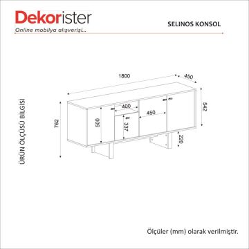 Selinos Konsol Kumtaşı - Rota 180cm