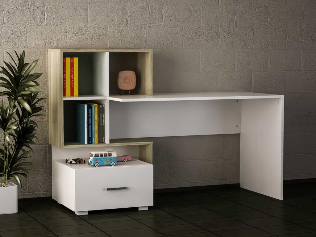 Dekorister Bloom Çalışma Masası Beyaz-Cordoba