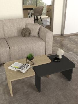 Lava Orta Sehpa Rota - Antrasit