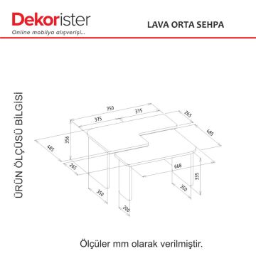 Lava Orta Sehpa Rota - Antrasit