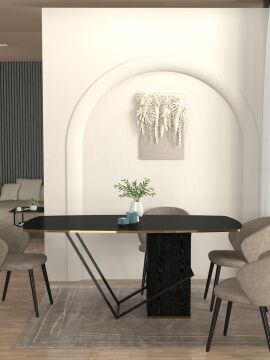 Drada Yemek Masası Senkronsiyah 180cm