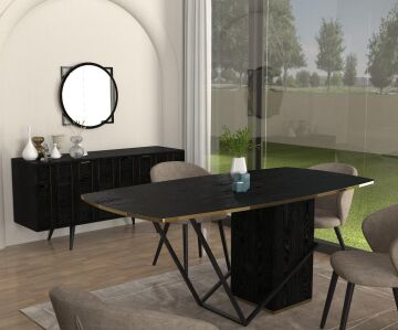 Drada Yemek Masası Senkronsiyah 180cm