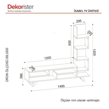 İsabel Tv Ünitesi Beyaz-Cordoba