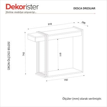 Desca Dresuar Traverten - Kumtaşı