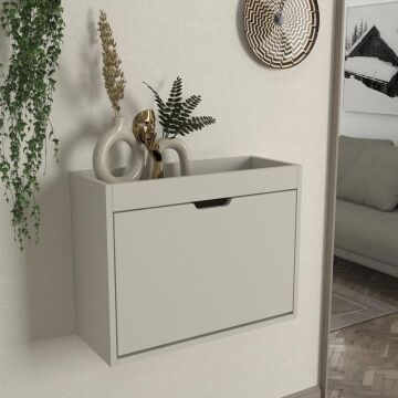 Remy 1 Kapaklı Ayakkabılık Kumtaşı - Antrasit