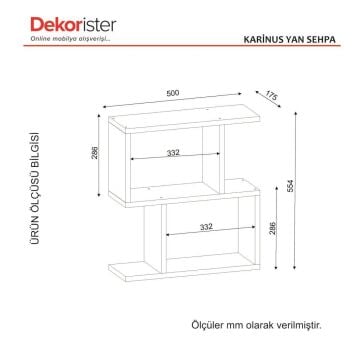 Karinus Yan Sehpa Beyaz