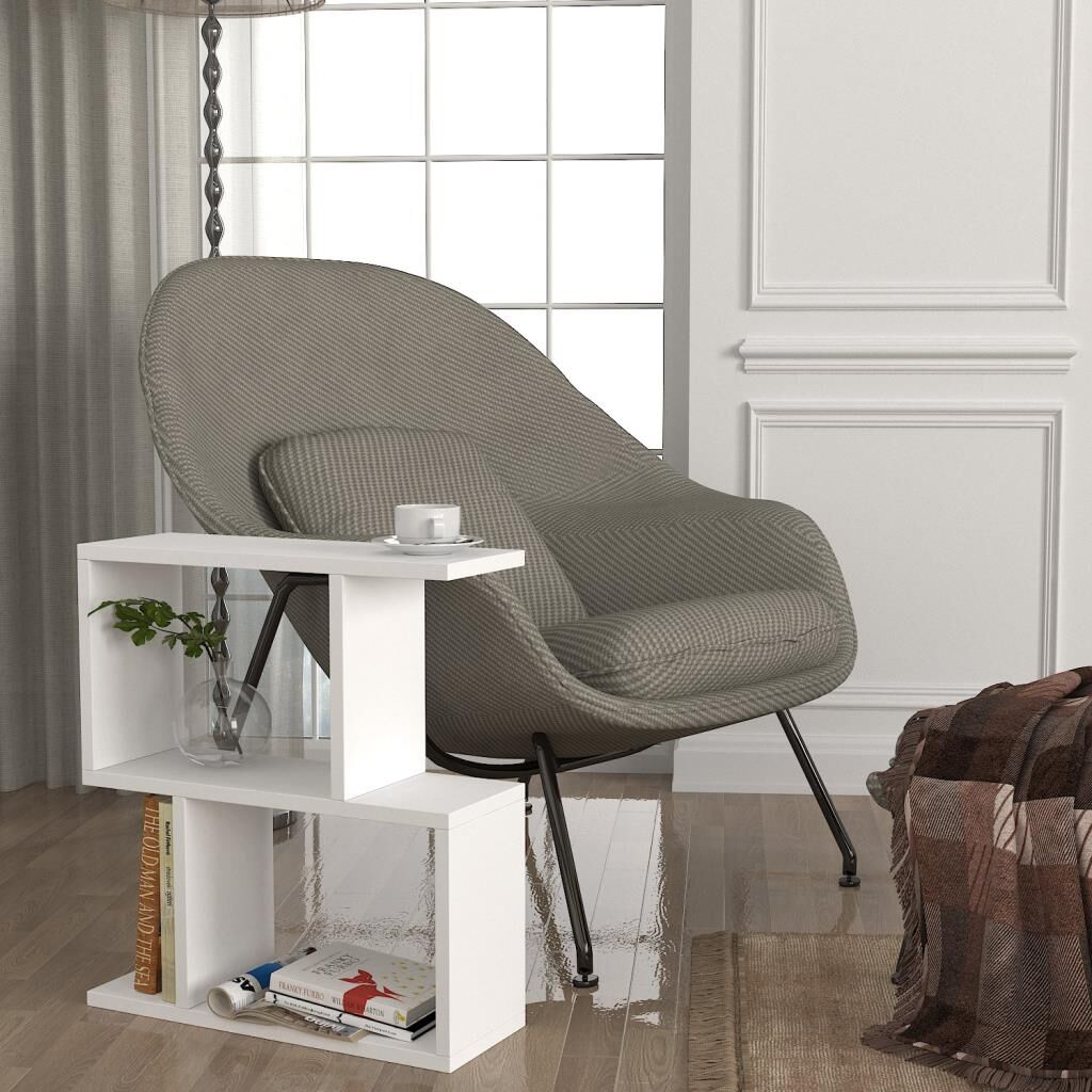 Karinus Yan Sehpa Beyaz