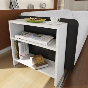 Silvanus Koltuk Yan Sehpası Beyaz