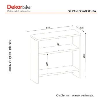 Dekorister Silvanus Koltuk Yan Sehpası Beyaz