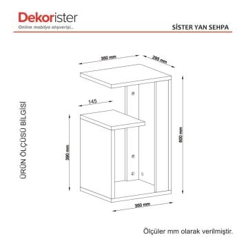 Sister Koltuk Yan Sehpa Beyaz