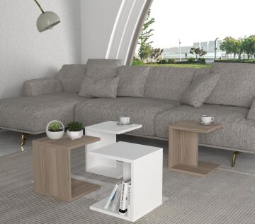 Doodle Orta Sehpa Beyaz-Cordoba