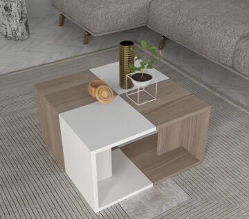 Doodle Orta Sehpa Beyaz-Cordoba