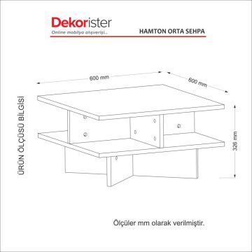 Hamton Orta Sehpa Ceviz-Beyaz