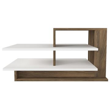 Venüs Orta Sehpa Beyaz-Ceviz