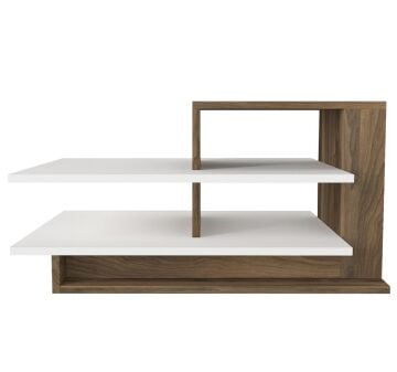 Venüs Orta Sehpa Beyaz-Ceviz