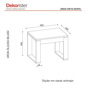 Arda Orta Sehpa Beyaz-Cordoba