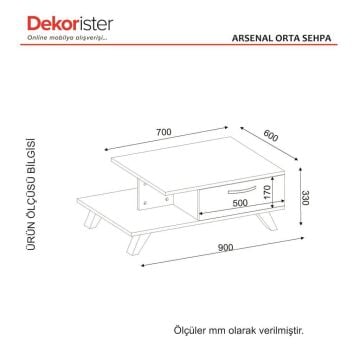 Arsenal Orta Sehpa Beyaz-Cordoba