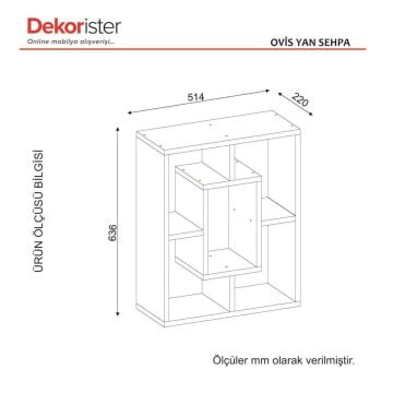 Ovis Yan Sehpa Beyaz