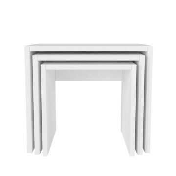 Zariel Zigon Sehpa Beyaz