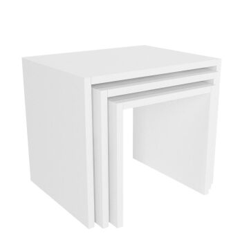 Zariel Zigon Sehpa Beyaz