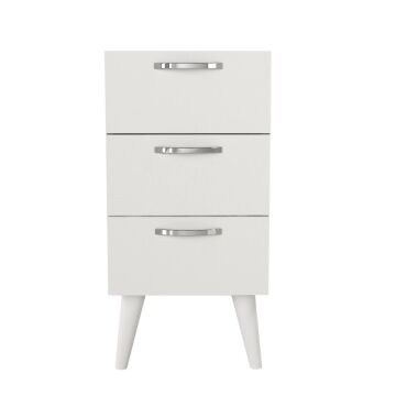 Bellini 3 Çekmeceli Şifonyer Beyaz-Ceviz