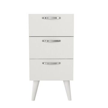 Bellini 3 Çekmeceli Şifonyer Beyaz-Ceviz