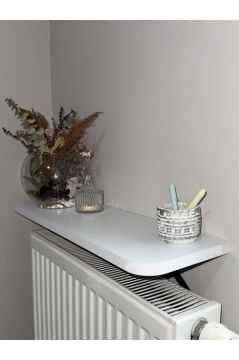 Montajsız Petek Üstü Uçan Raf Dresuar Kalorifer Peteği Rafı