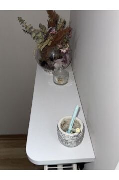 Montajsız Petek Üstü Uçan Raf Dresuar Kalorifer Peteği Rafı