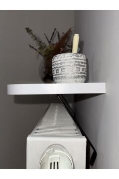 Montajsız Petek Üstü Uçan Raf Dresuar Kalorifer Peteği Rafı