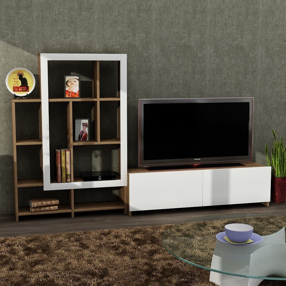 Dekorister Parea Tv Ünitesi Beyaz-Ceviz