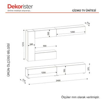 Gizmo Tv Ünitesi Beyaz